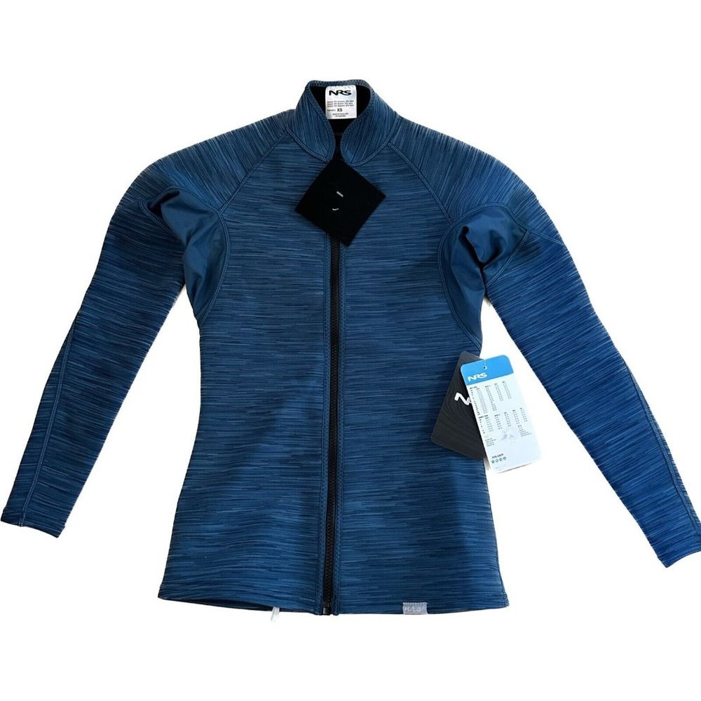 NRS Womans Hydroskin 0.5 long sleeve shirt Moroccan Blue XS X-Small New